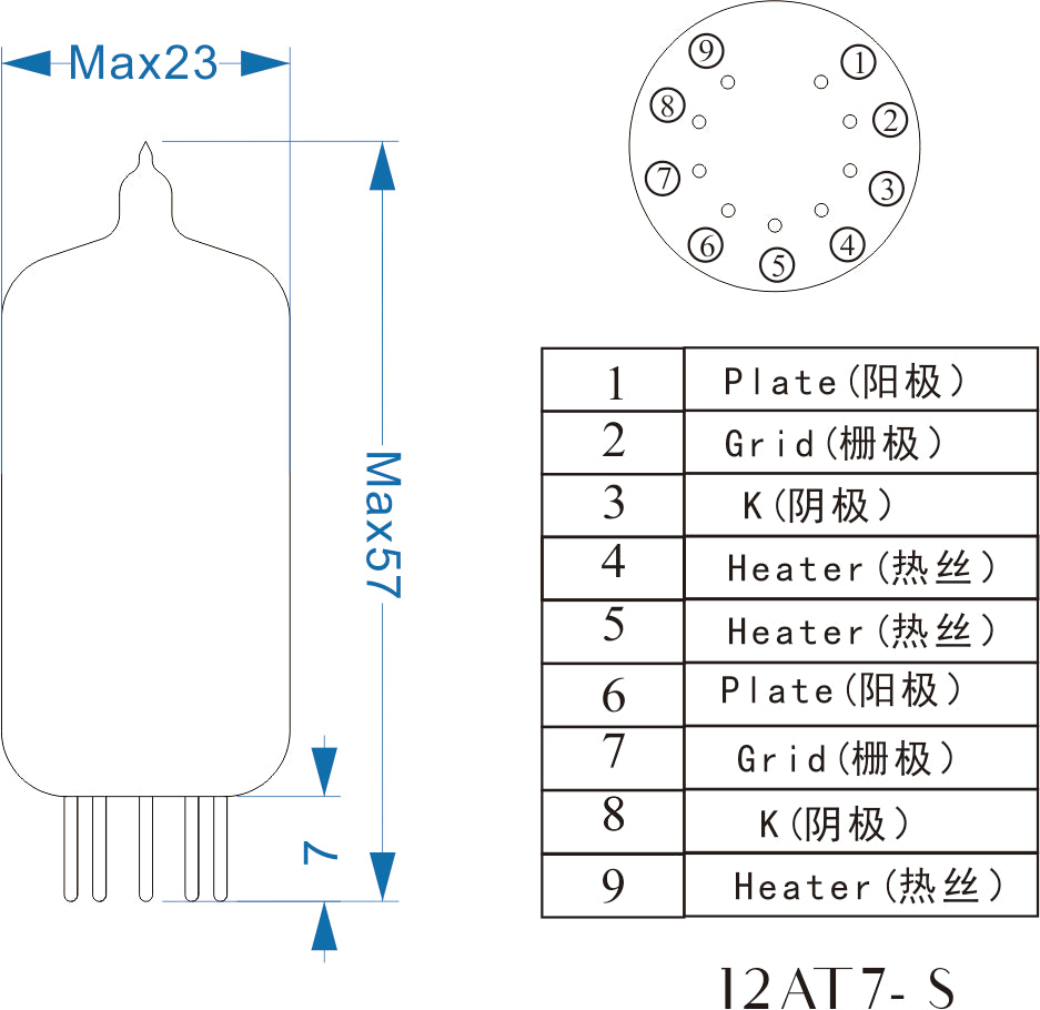 PSVANE ART TII  12AT7-S Vacuum Tube (2 PACK)
