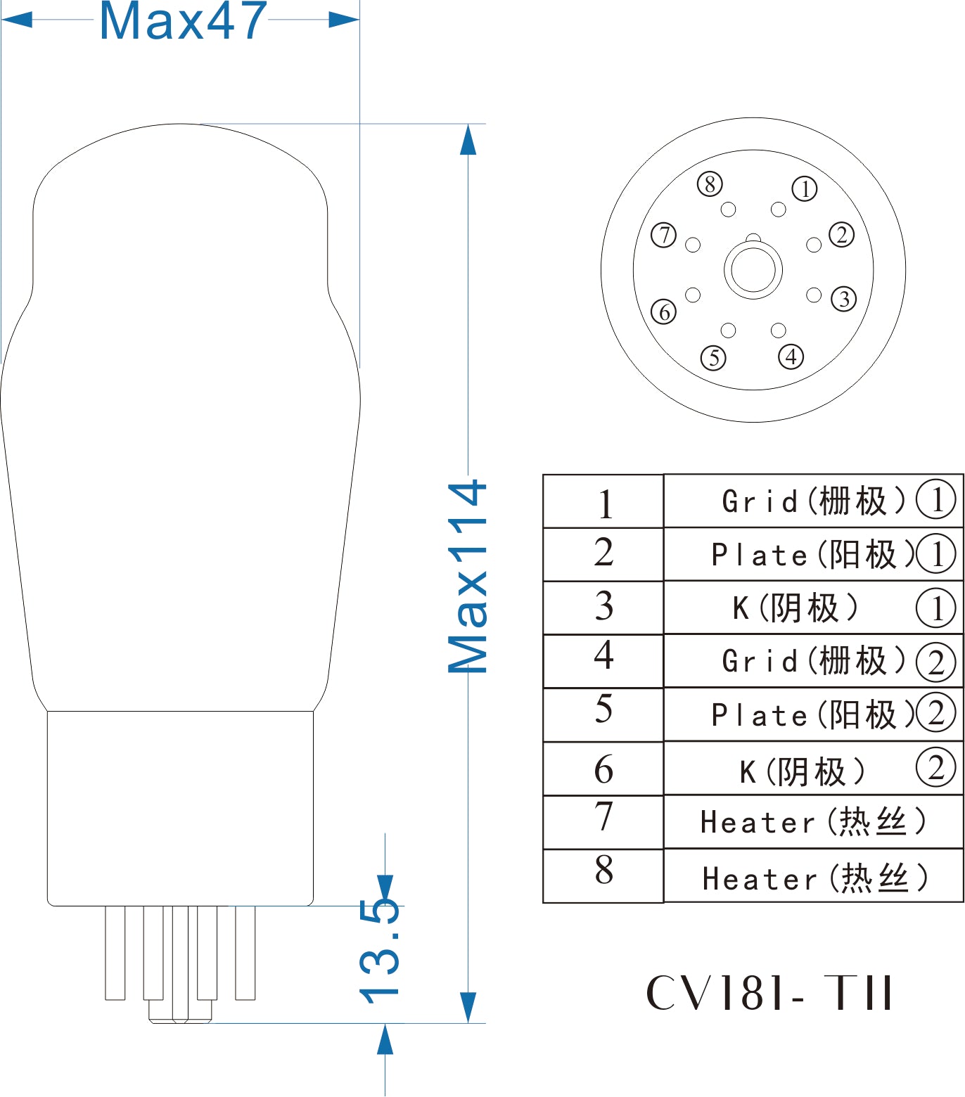 PSVANE ART TII CV181-TII Vacuum Tube (2 PACK)