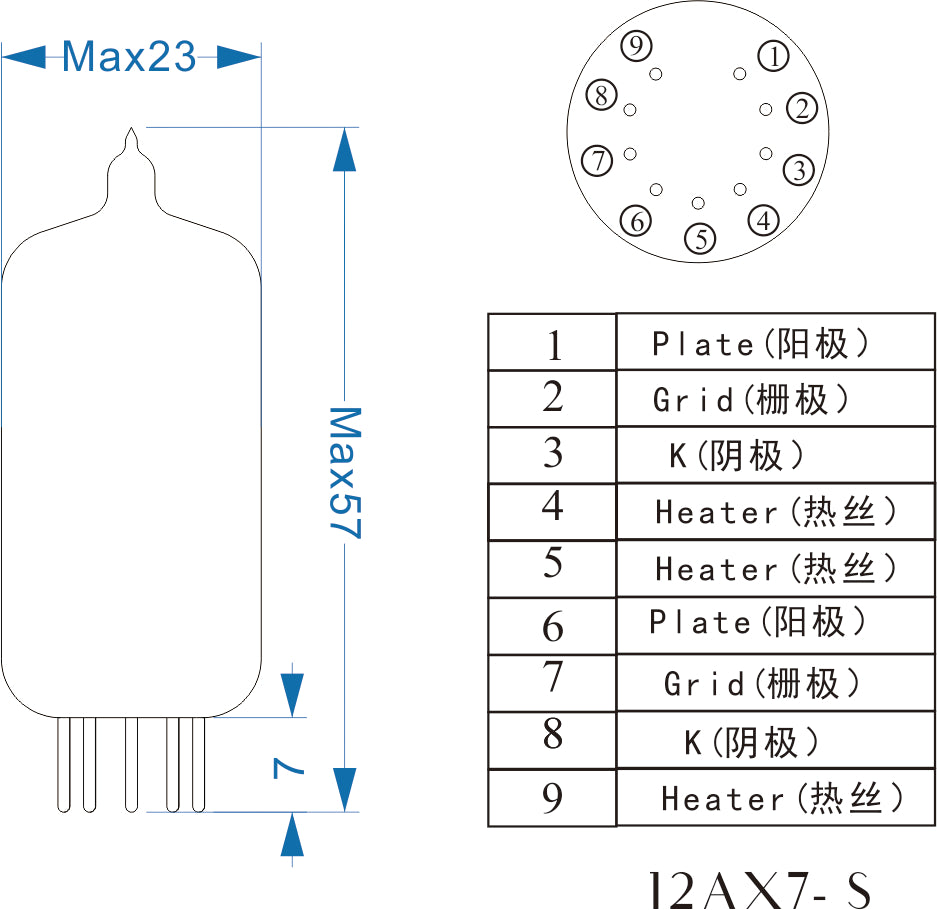 PSVANE ART TII Series 12AX7-S Vacuum Tube Amplifier Tubes Matched Pair (2 PACK)