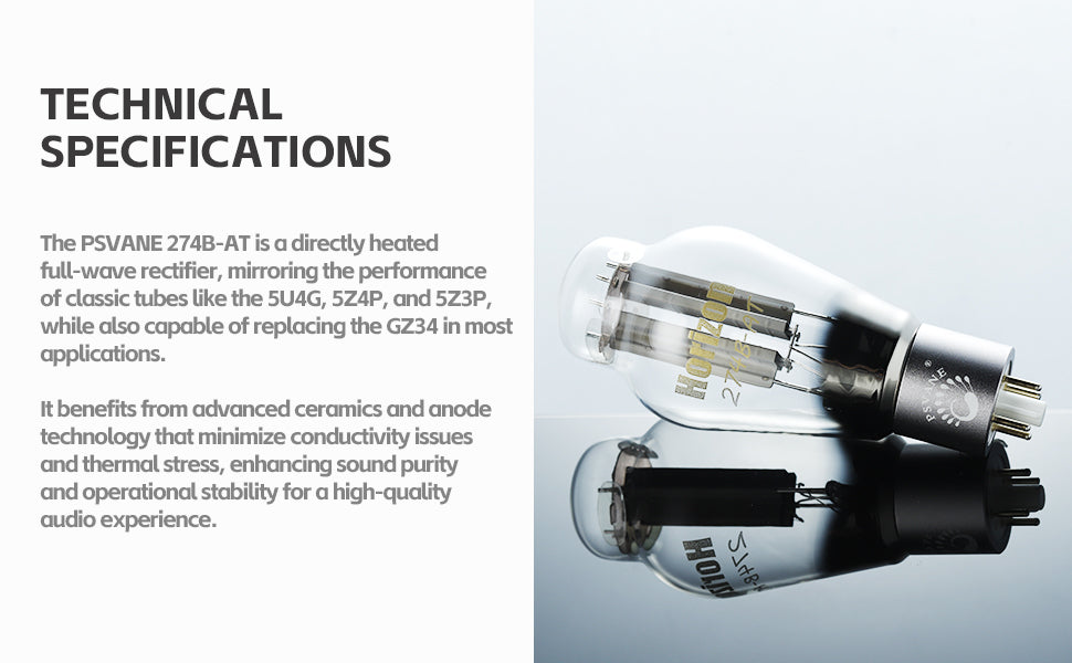 PSVANE HORIZON 274B-AT / 5U4G Vacuum Tube